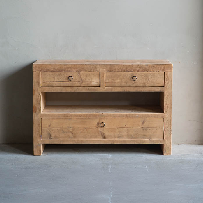 badkamermeubels balken oud hout wastafelmeubel hardsteen natuursteen