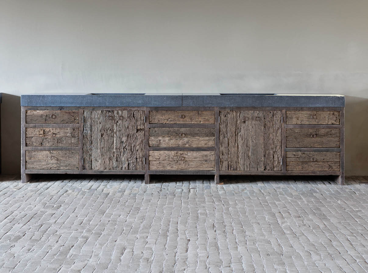 badkamermeubel groot oud eiken maatwerk janvanijken badkamermeubel groot oud eiken maatwerk janvanijken