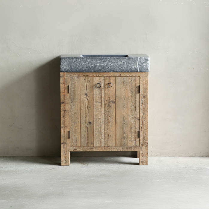 Badkamermeubels dakhout kloosterhout maatwerk badmeubel hout