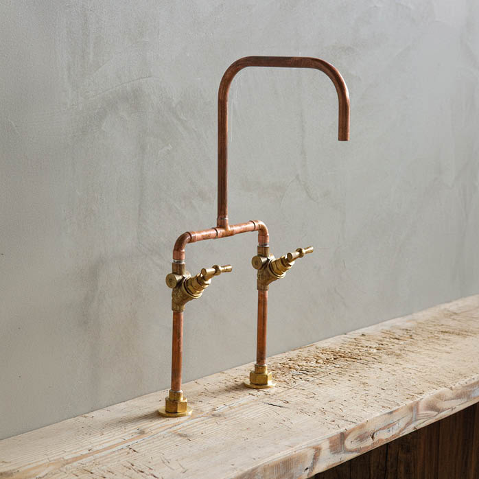 mengkraan koperen kraan badkamer keuken waterkraan