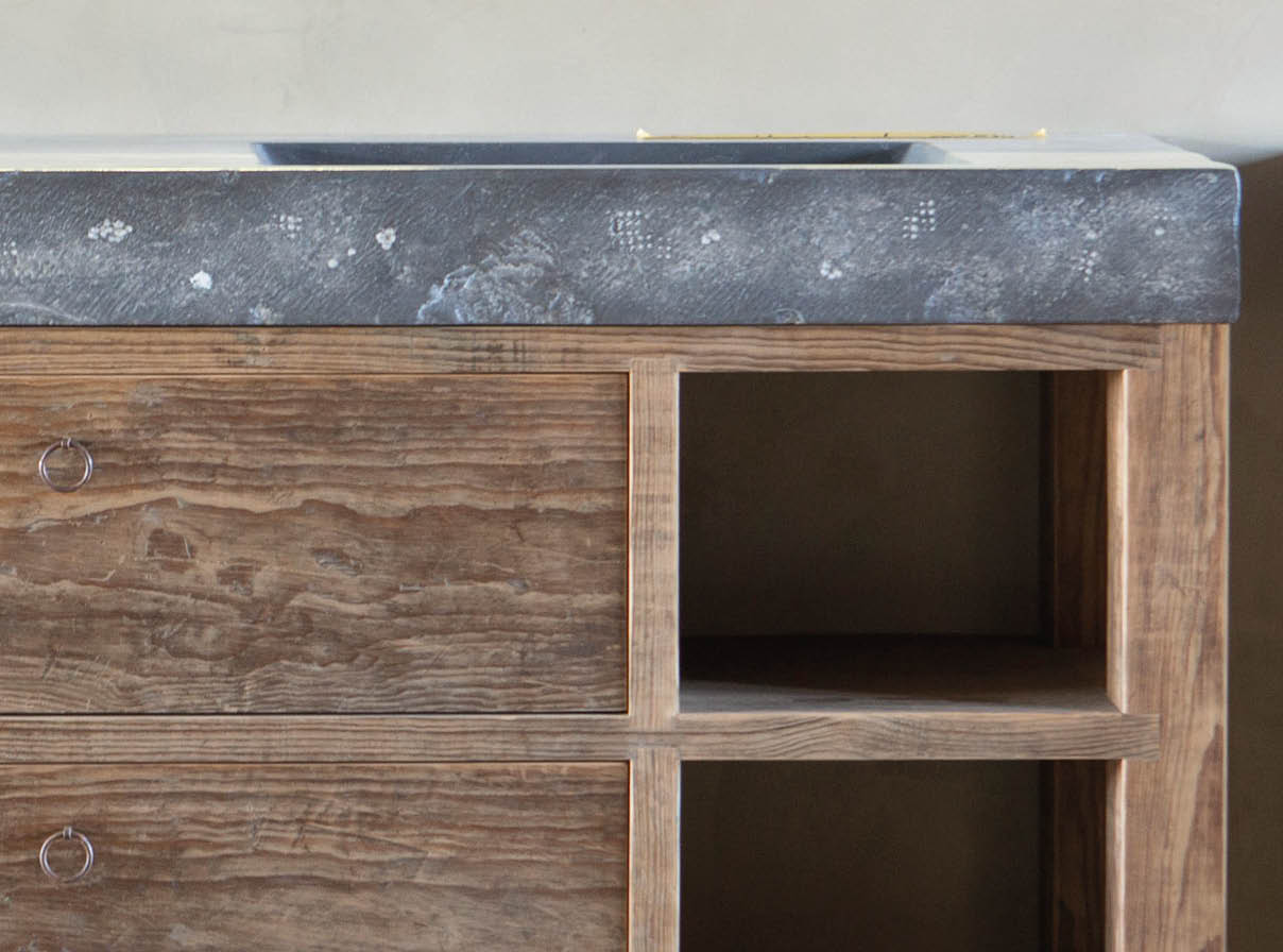 Grenen oud vloerhout rustiek showroom oude bouwmaterialen badkamermeubels Grenen oud vloerhout rustiek showroom oude bouwmaterialen badkamermeubels