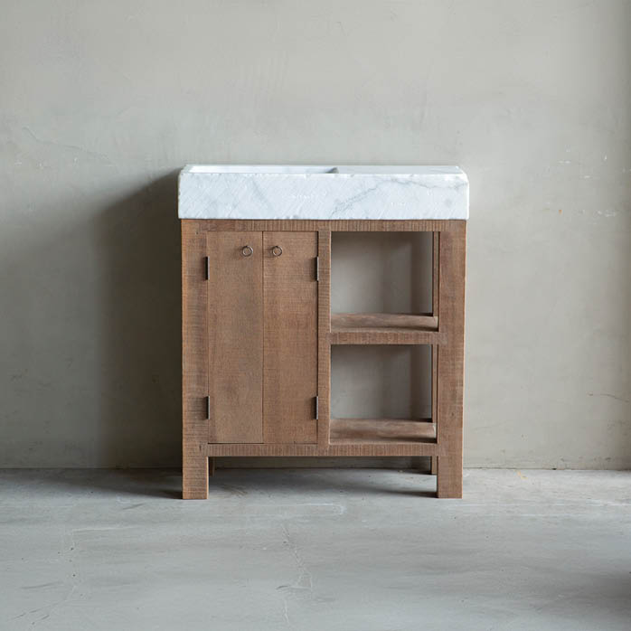 teak toiletmeubel marmer oud vanijken