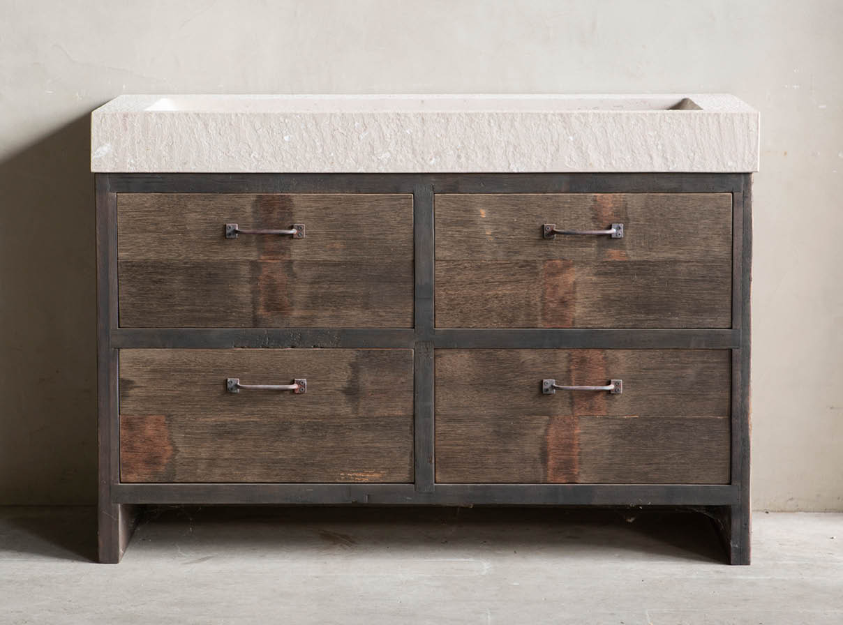 wagondelen hardhout badkamermeubel maatwerk hout oudebouwmaterialen wagondelen hardhout badkamermeubels ladekast oudebouwmaterialen hout