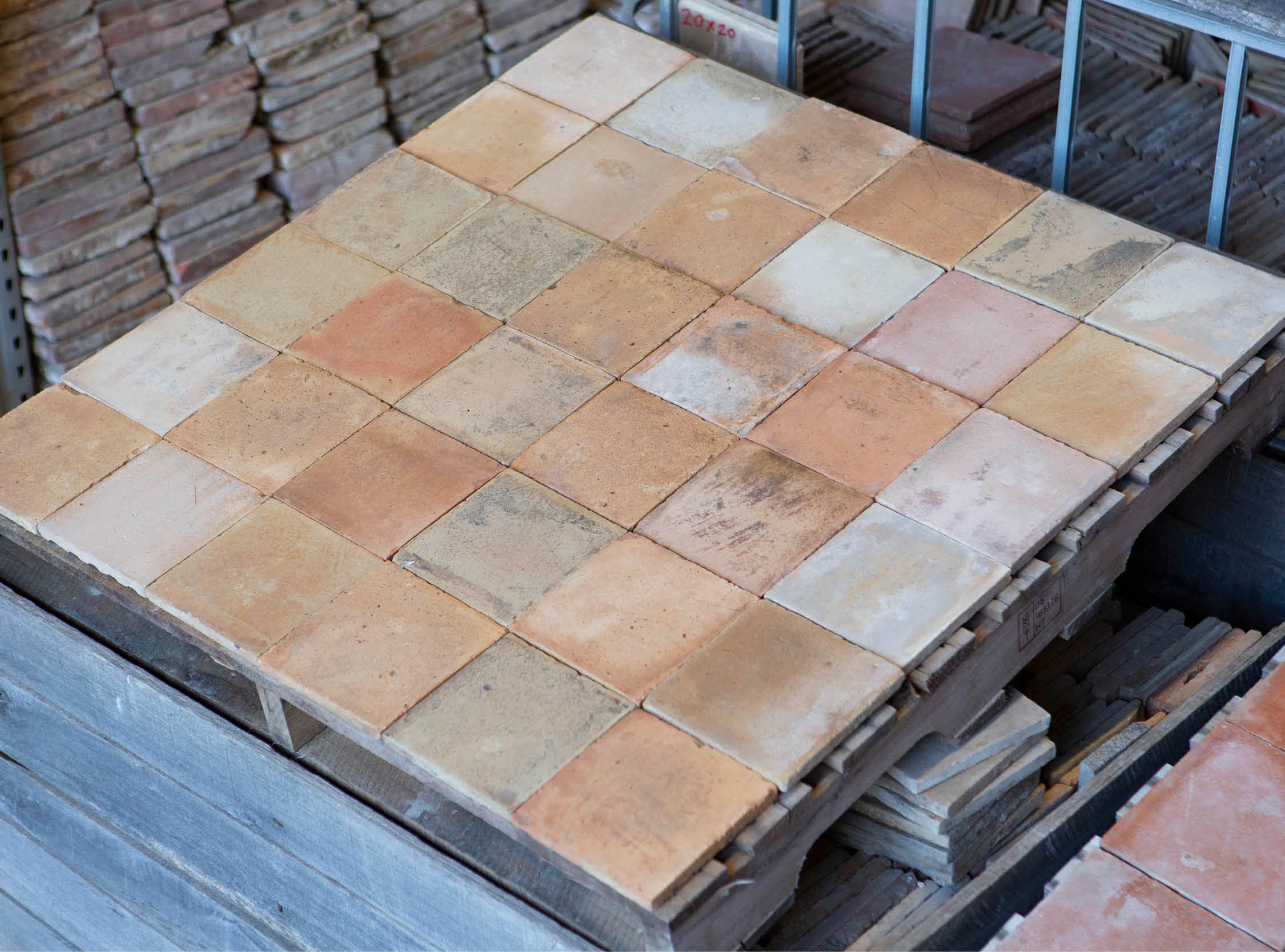 Vloertegels oude keramische vloer tegels oude bouwmaterialen