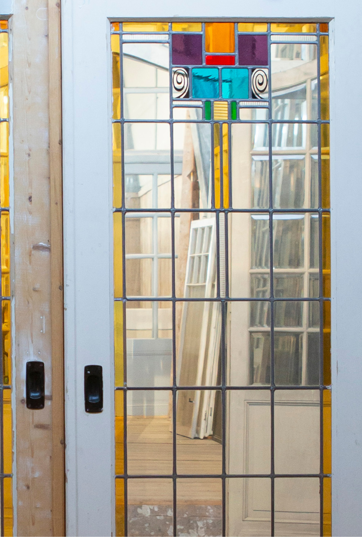 Kamer-en-suitedeuren glas-in-lood Kamer-en-suitedeuren glas-in-lood 164x213 cm