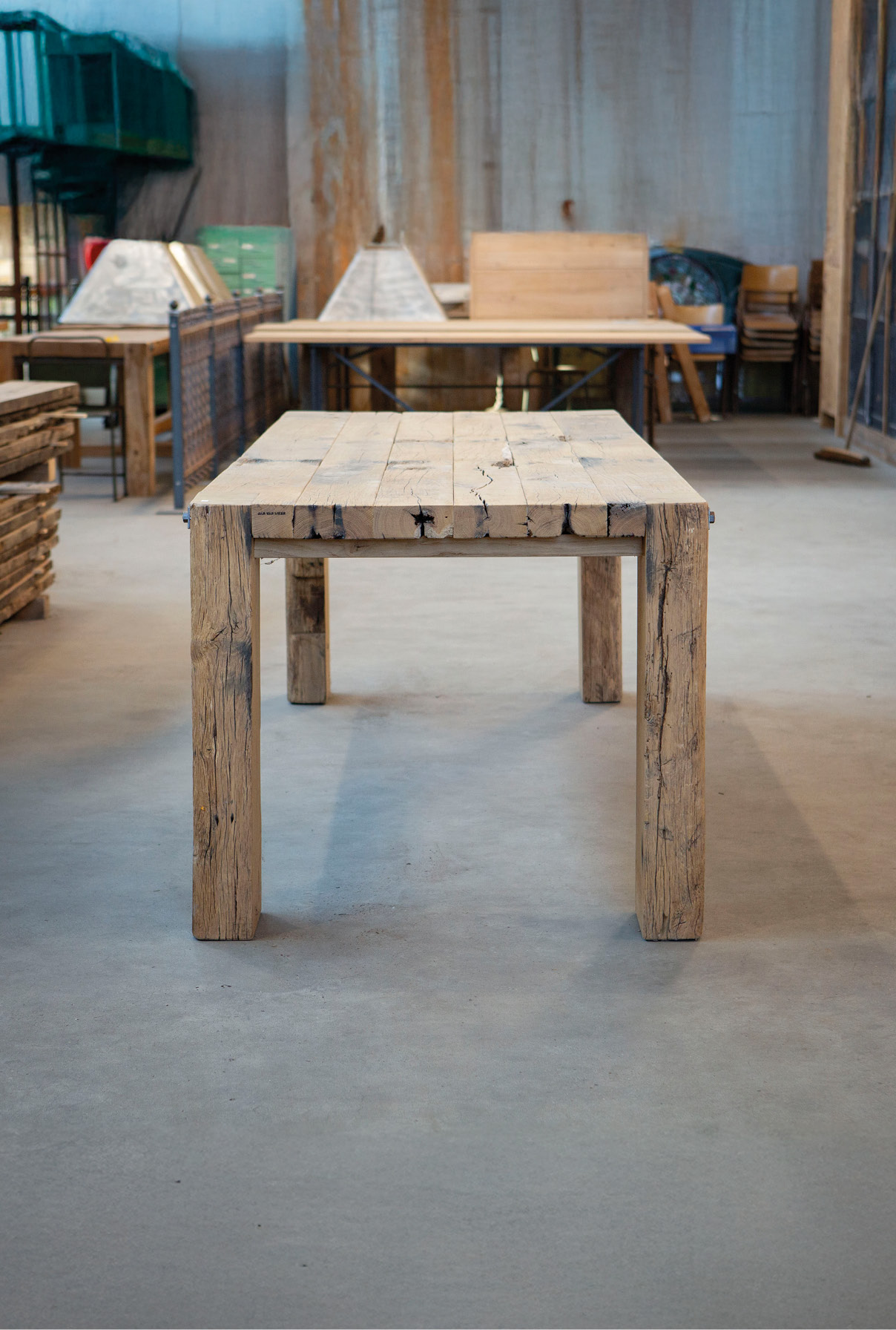 balkentafel-eiken-wagondelen-geschaafd-oudebouwmaterialen-001 Balkentafel eiken wagondelen geschaafd