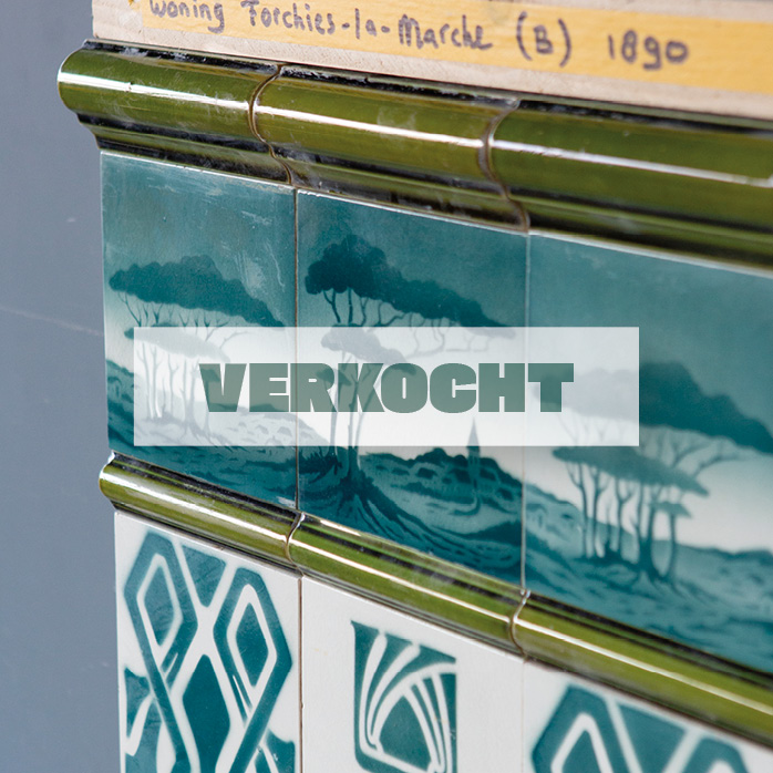 Wandtegels Handgevormde Geglazuurde Handbeschilderd Keramiek Antieke Oude Bouwmaterialen Siertegels